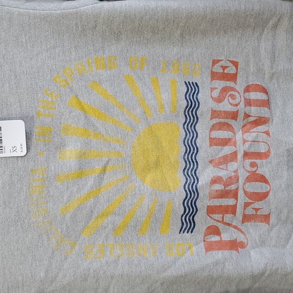 DAYDREAMER For Free People Paradise Found Top in Light Gray, Size XSMALL,  NWT - Picture 6 of 9